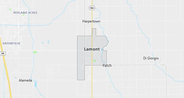 Map of Lamont, CA