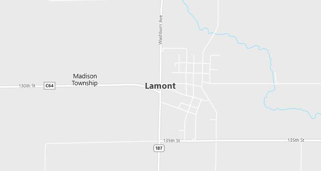 Map of Lamont, IA