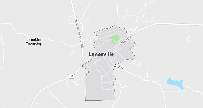 Map of Lanesville, IN