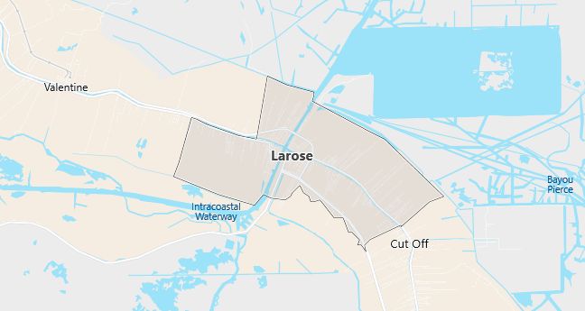 Map of Larose, LA