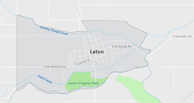 Map of Laton, CA