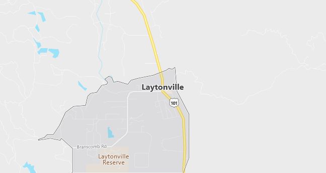 Map of Laytonville, CA