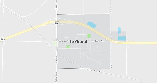 Map of Le Grand, IA