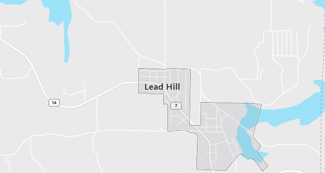 Map of Lead Hill, AR