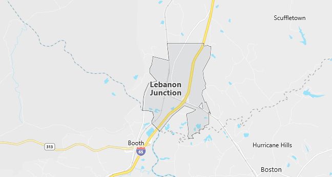 Map of Lebanon Junction, KY