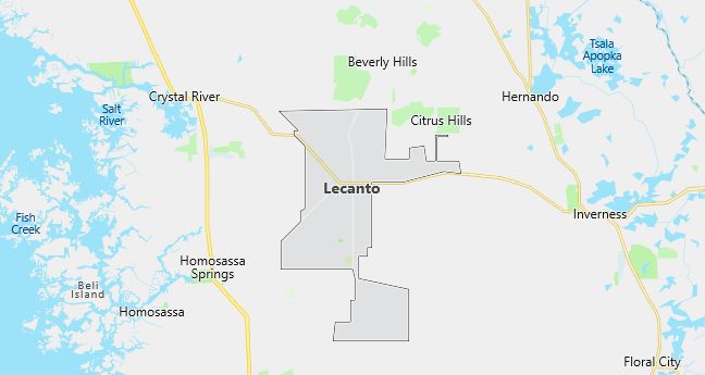 Map of Lecanto, FL