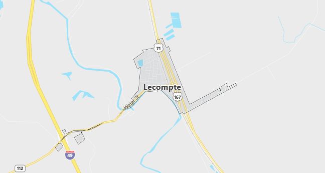 Map of Lecompte, LA