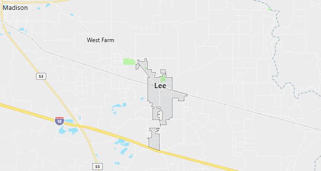 Map of Lee, FL