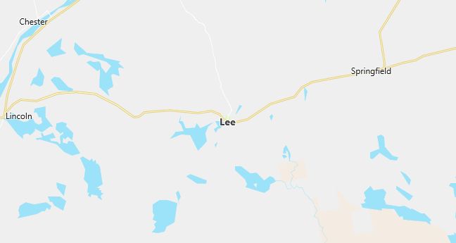 Map of Lee, ME