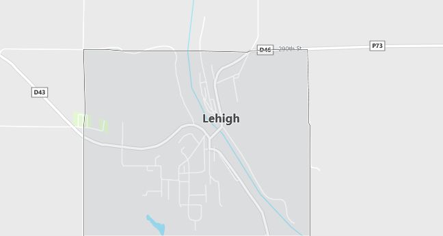 Map of Lehigh, IA