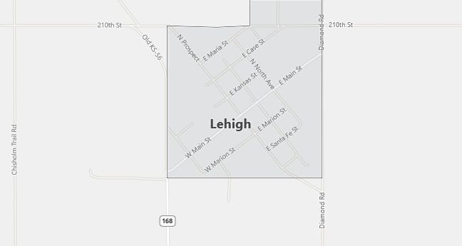 Map of Lehigh, KS