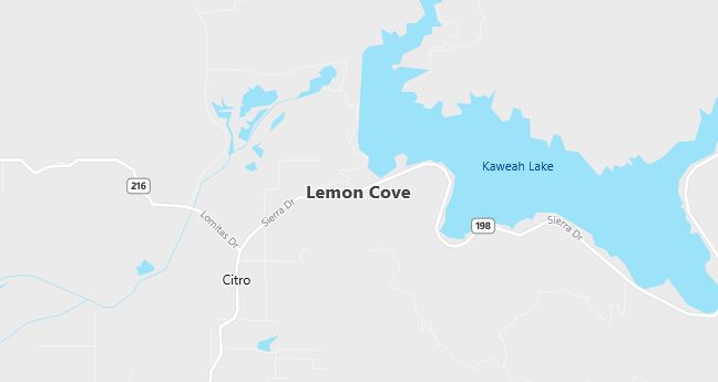 Map of Lemon Cove, CA