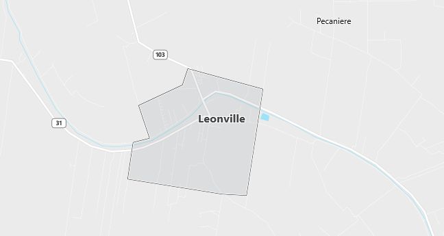 Map of Leonville, LA