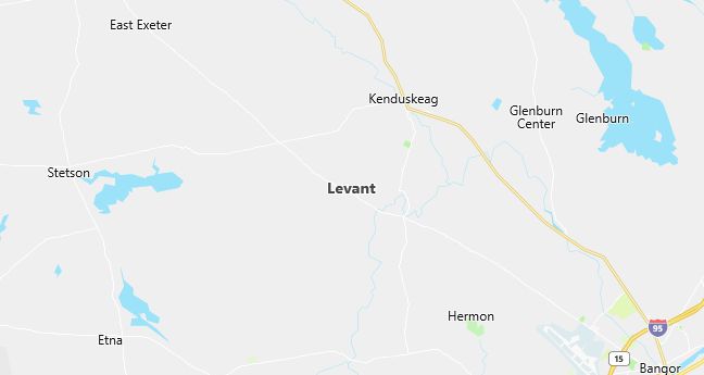 Map of Levant, ME