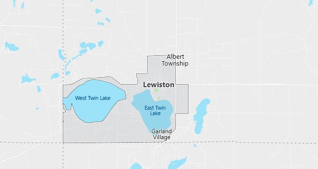 Map of Lewiston, MI