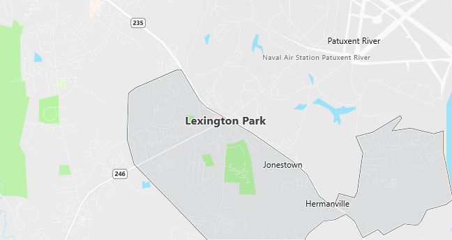 Map of Lexington Park, MD