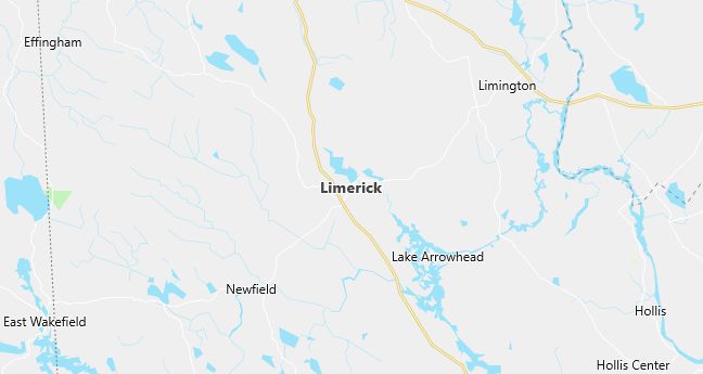 Map of Limerick, ME