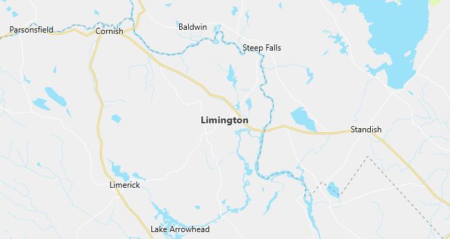 Map of Limington, ME