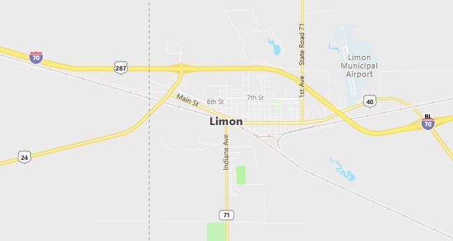 Map of Limon, CO