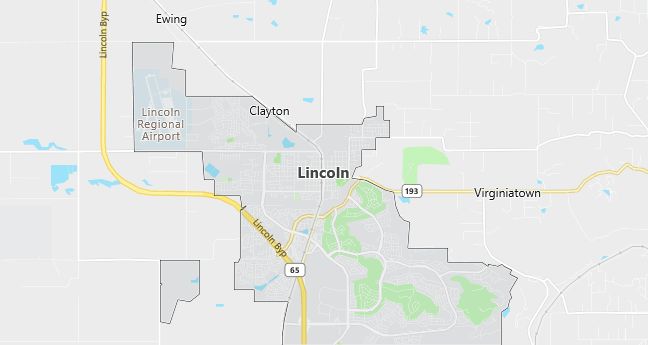 Map of Lincoln, CA