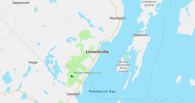 Map of Lincolnville, ME