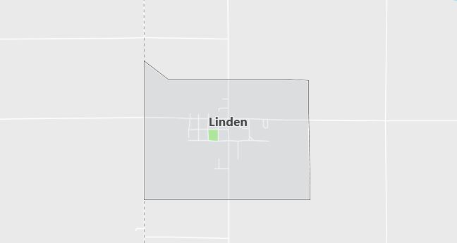 Map of Linden, IA