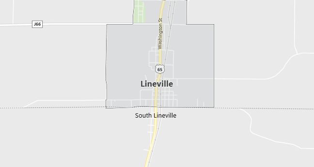 Map of Lineville, IA