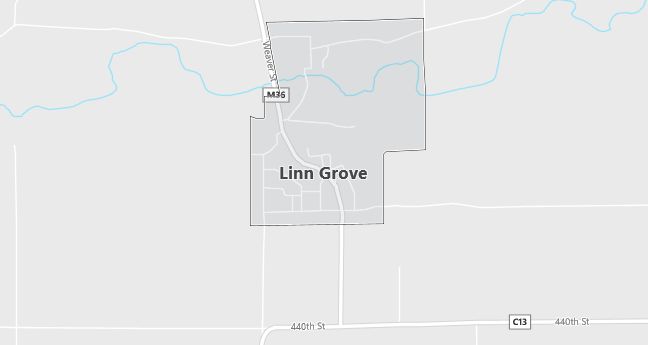 Map of Linn Grove, IA