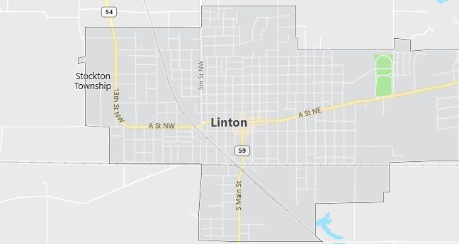 Map of Linton, IN