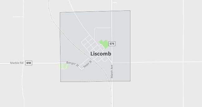 Map of Liscomb, IA