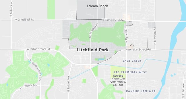 Map of Litchfield Park, AZ