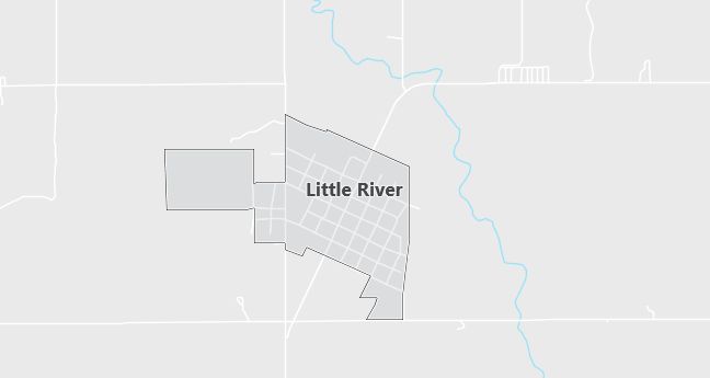 Map of Little River, KS