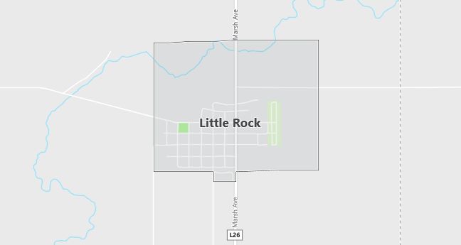 Map of Little Rock, IA