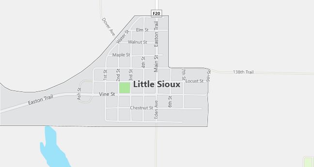 Map of Little Sioux, IA