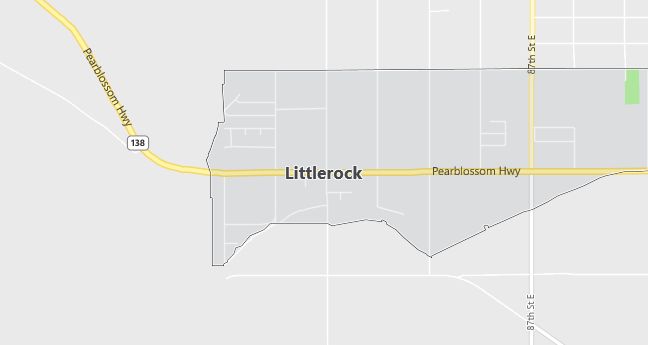 Map of Littlerock, CA