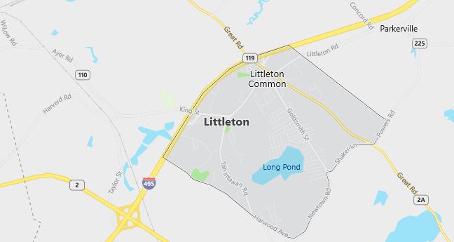 Map of Littleton, MA