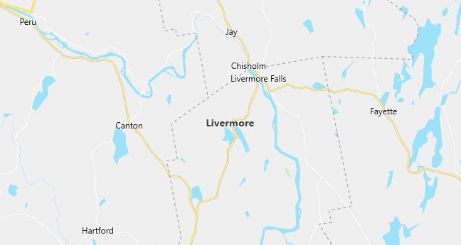 Map of Livermore, ME