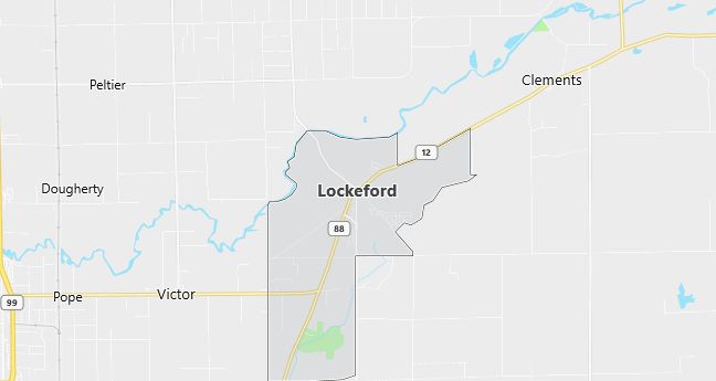 Map of Lockeford, CA