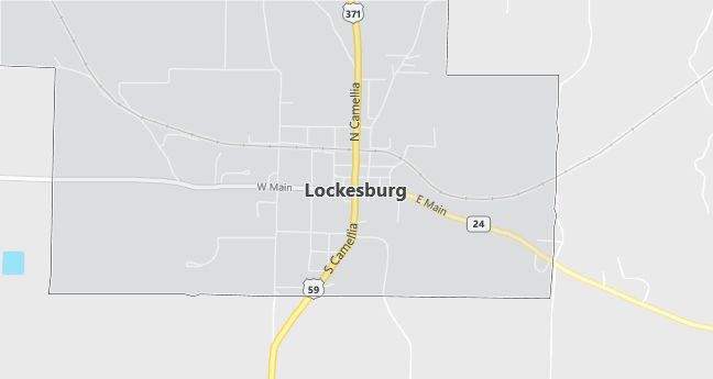 Map of Lockesburg, AR