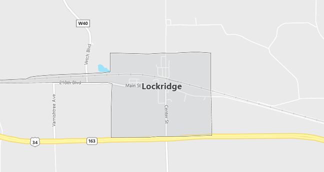 Map of Lockridge, IA