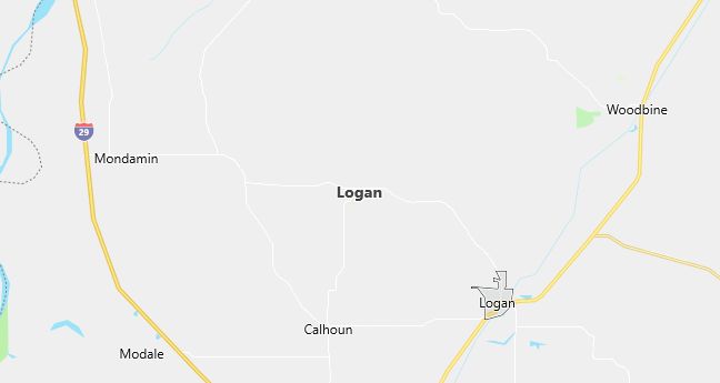 Map of Logan, IA