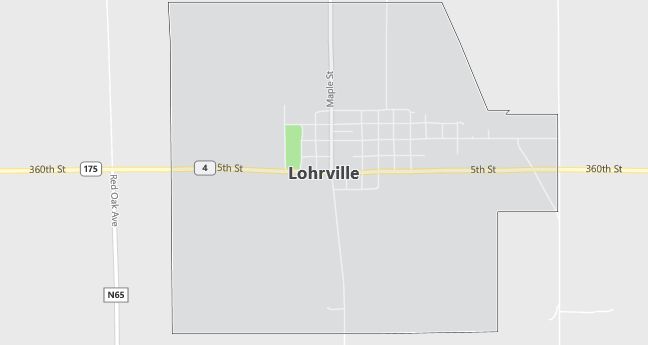 Map of Lohrville, IA