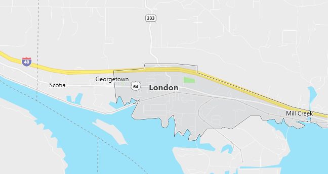 Map of London, AR