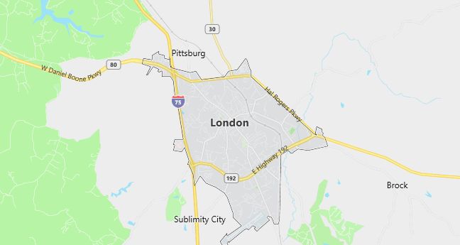 Map of London, KY