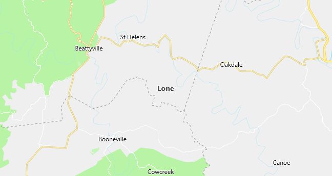 Map of Lone, KY