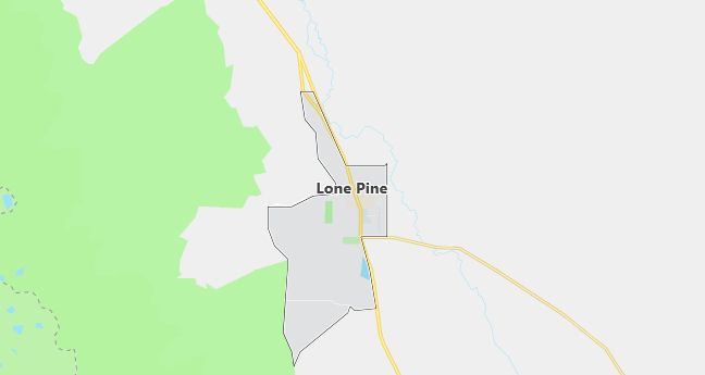 Map of Lone Pine, CA