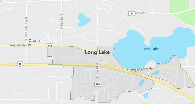 Map of Long Lake, MN