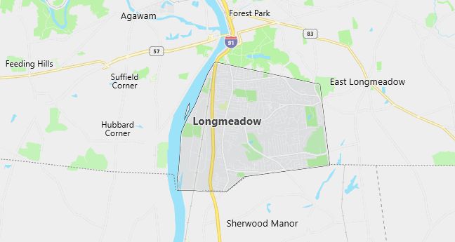 Map of Longmeadow, MA