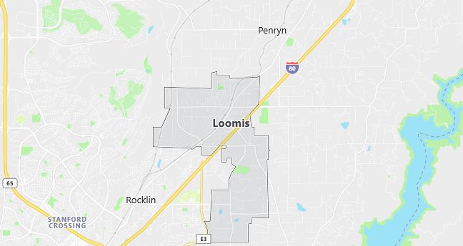 Map of Loomis, CA