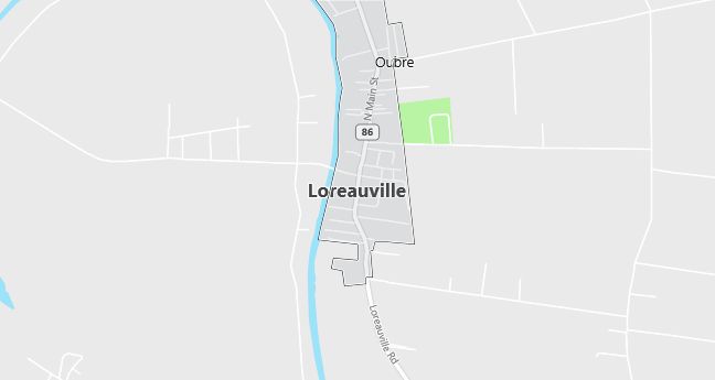 Map of Loreauville, LA